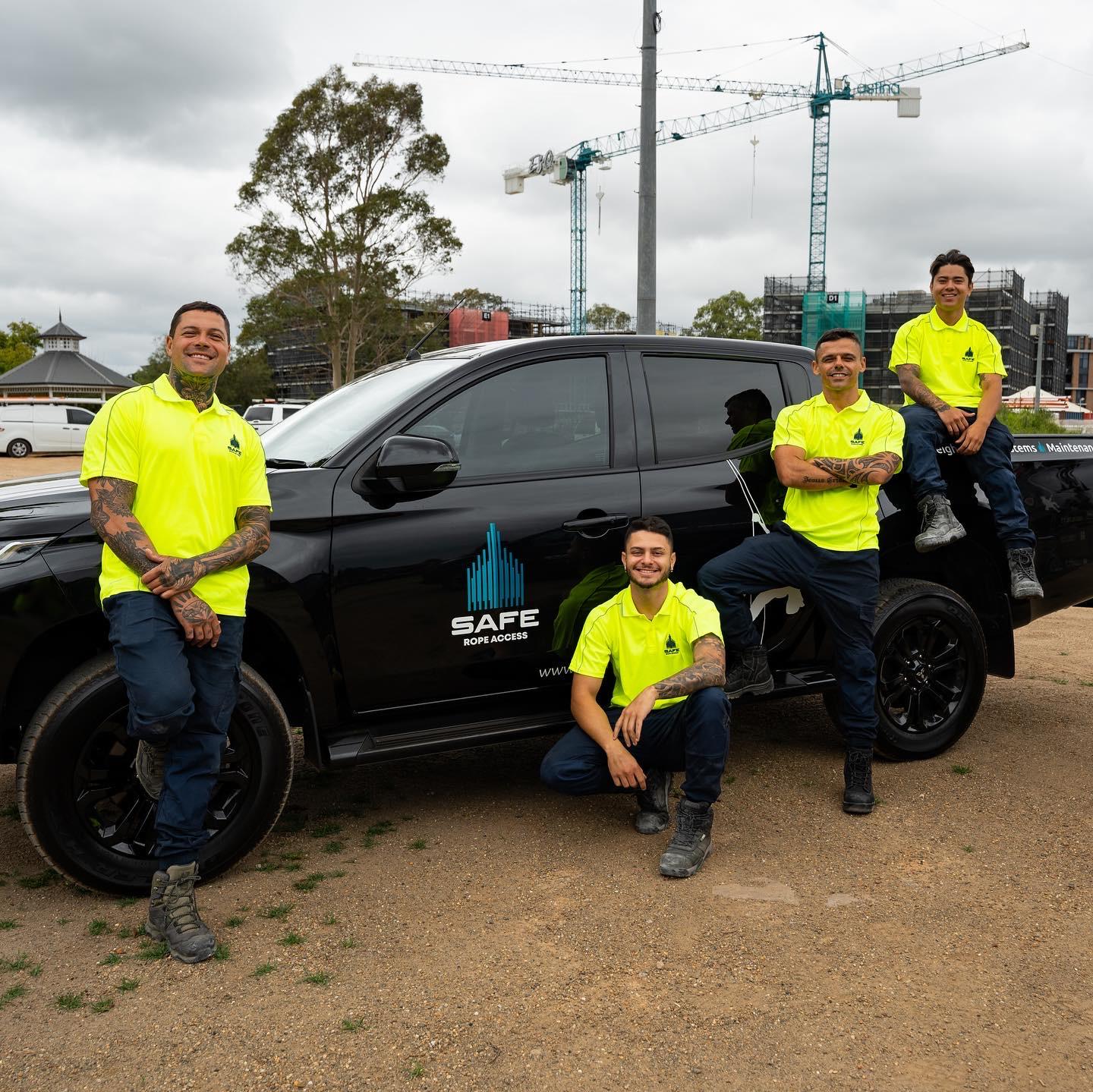 Safe Rope Access Team Working